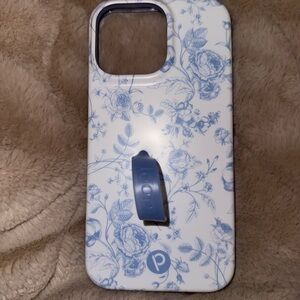 Loopy blue toile iPhone 14 Pro Max case